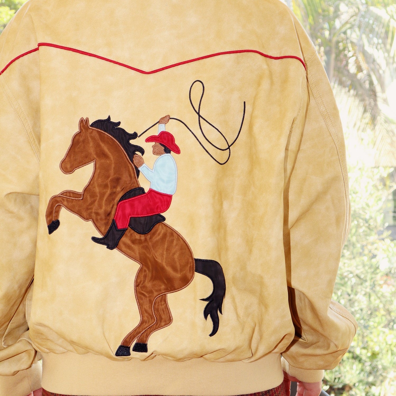 RODEO WAHSED PU BOMBER JACKET
