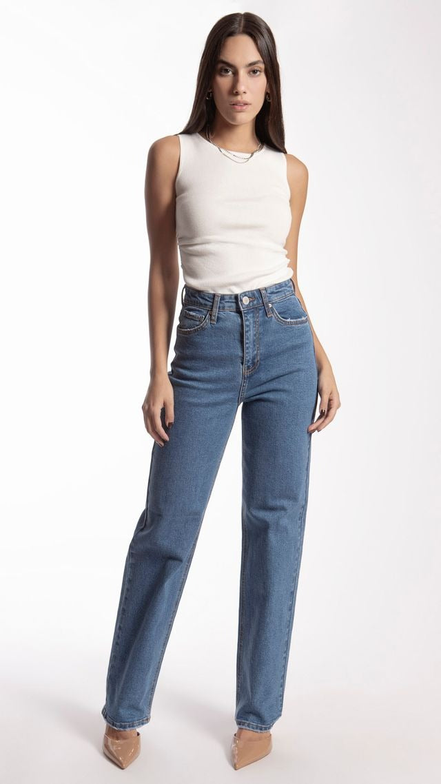 Pantalon BALAM Corte Wide Leg Color Medium BL7119