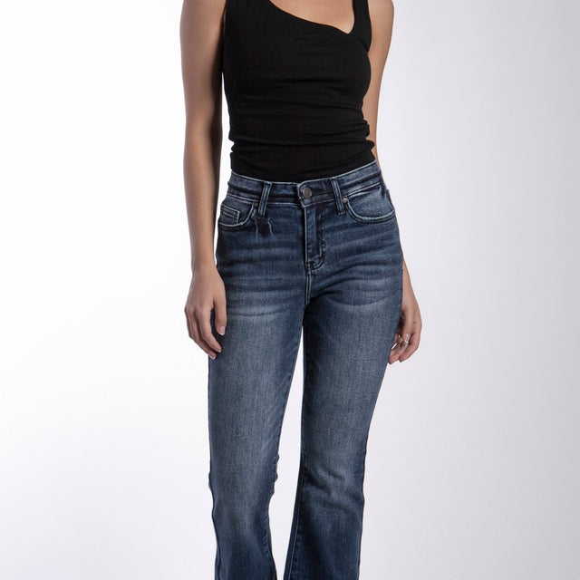 Pantalon BALAM Corte Flare Color Obscuro BL7042