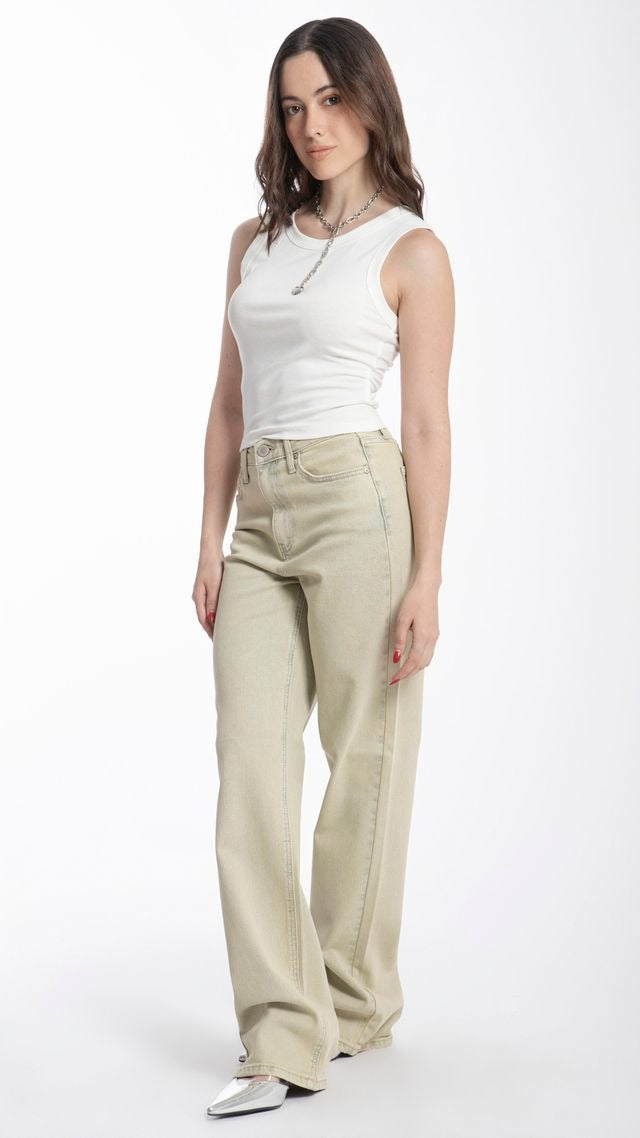 Pantalón BALAM corte Wide Leg Verde Sage BL6980