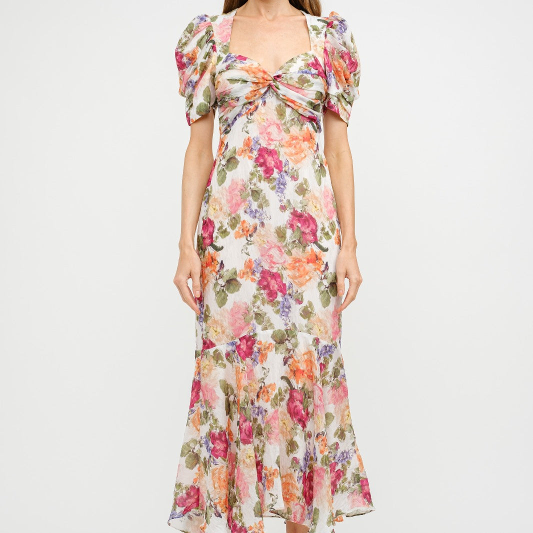 Rita Floral Midi Dress By Sofie