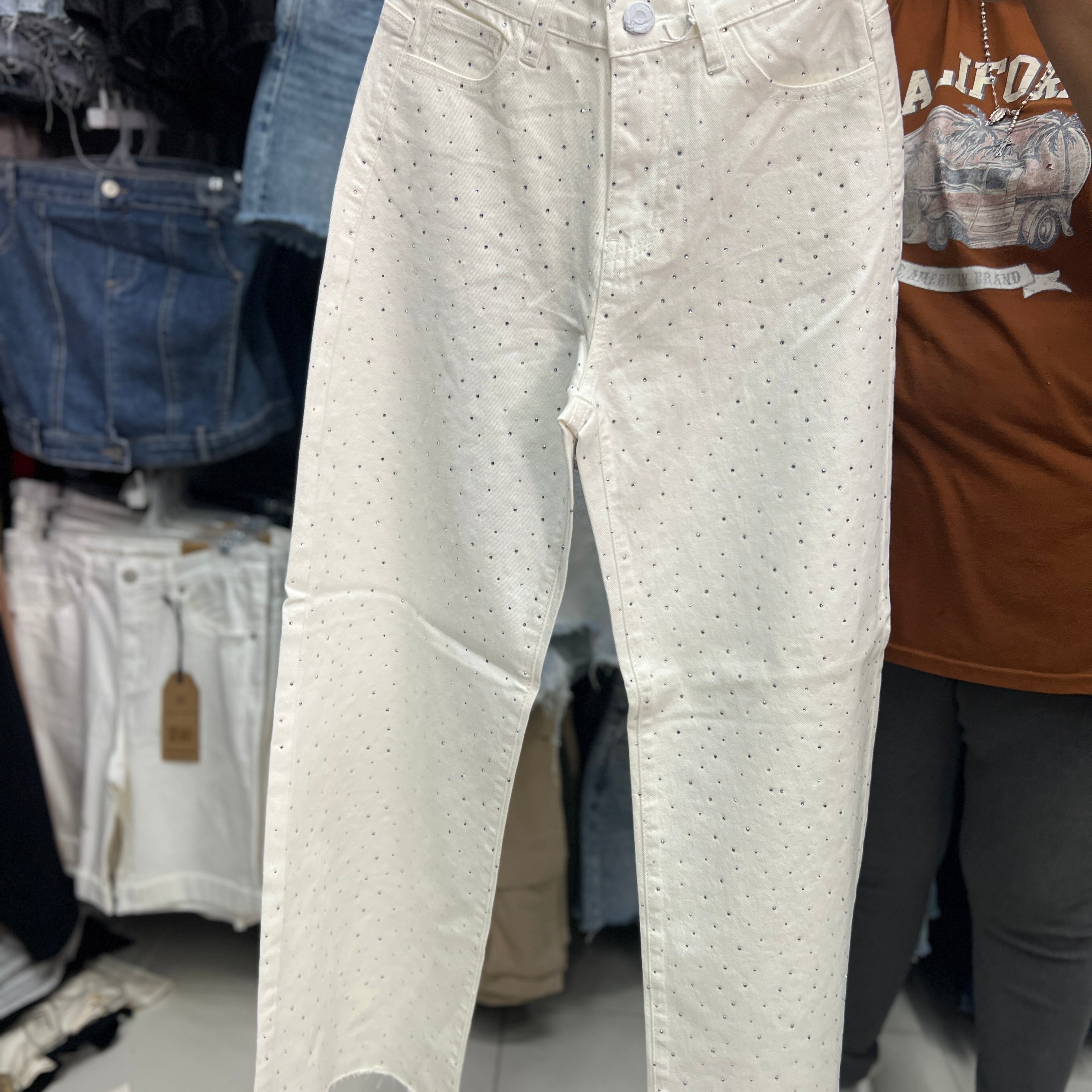 Pantalon DouX Corte Wide Leg Brillos DXD0399