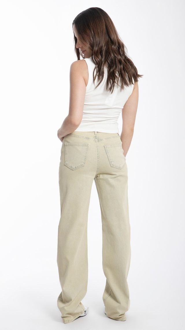 Pantalón BALAM corte Wide Leg Verde Sage BL6980