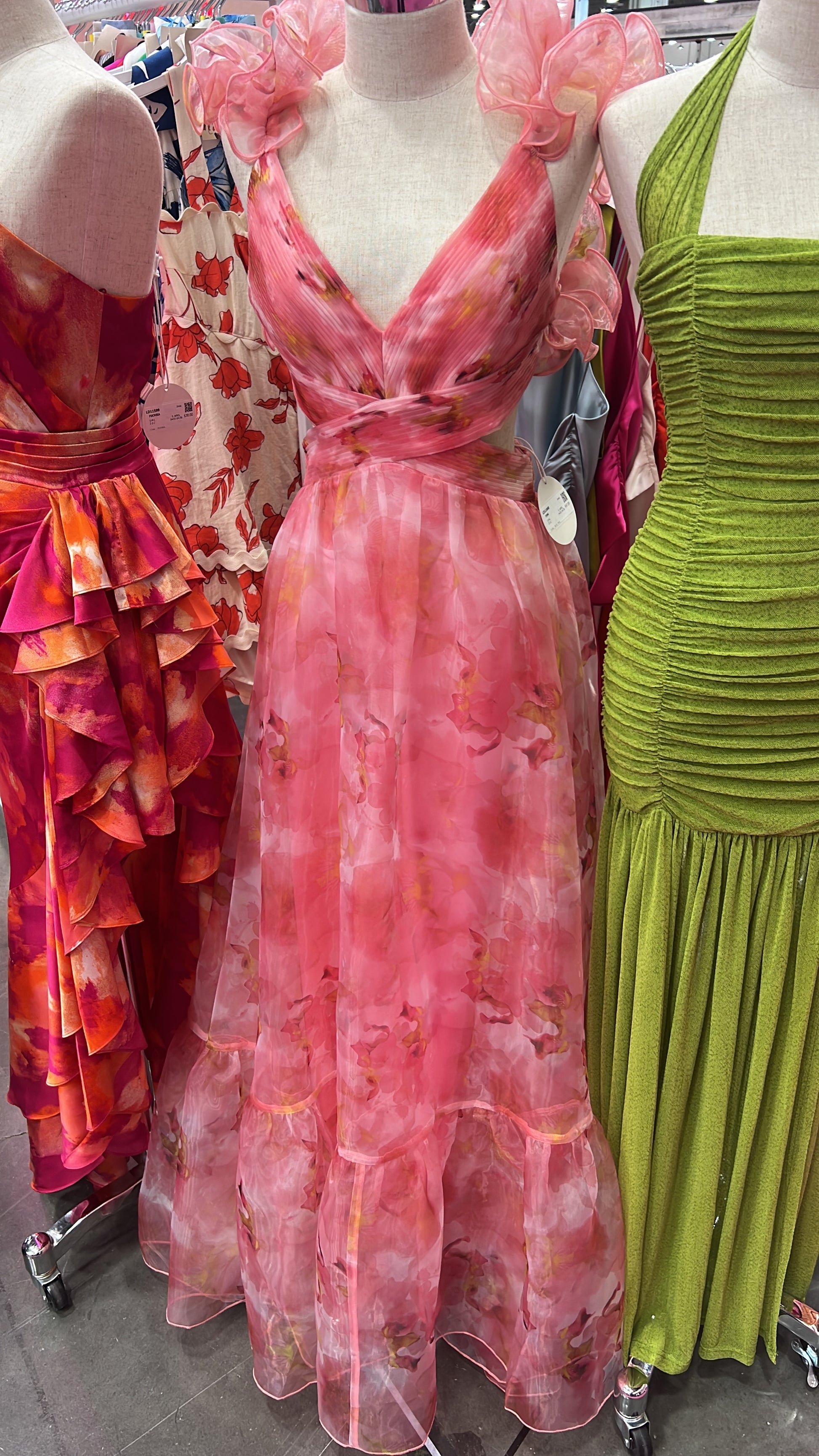 Fluer Ruffle Tiered Gown Luxxel