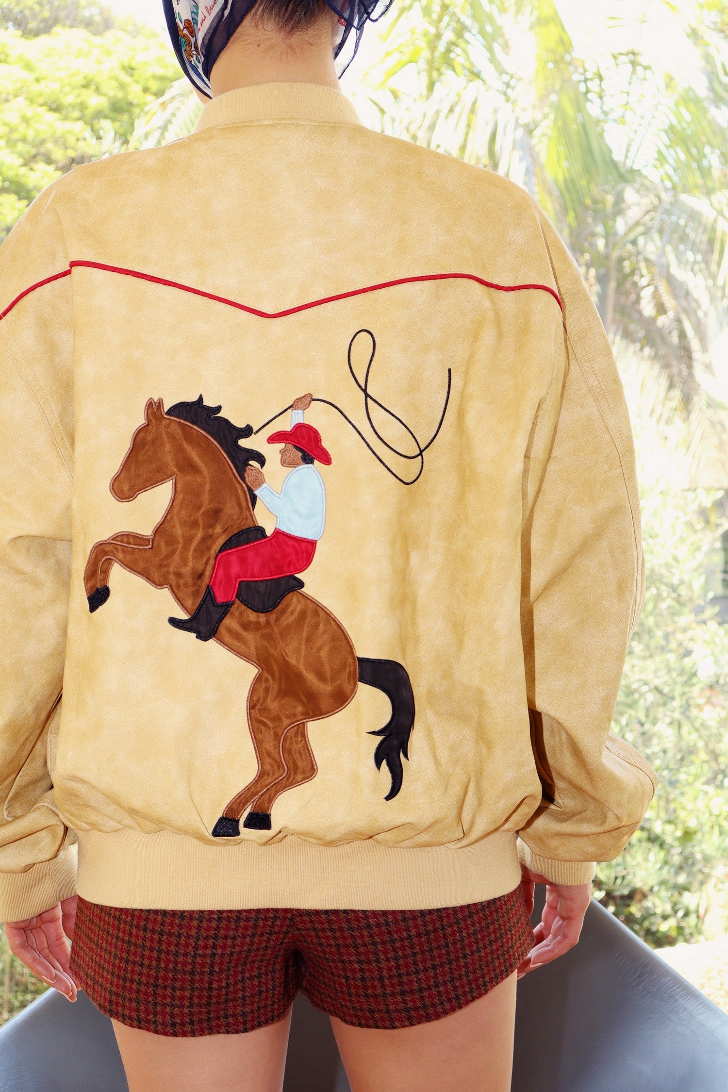 RODEO WAHSED PU BOMBER JACKET