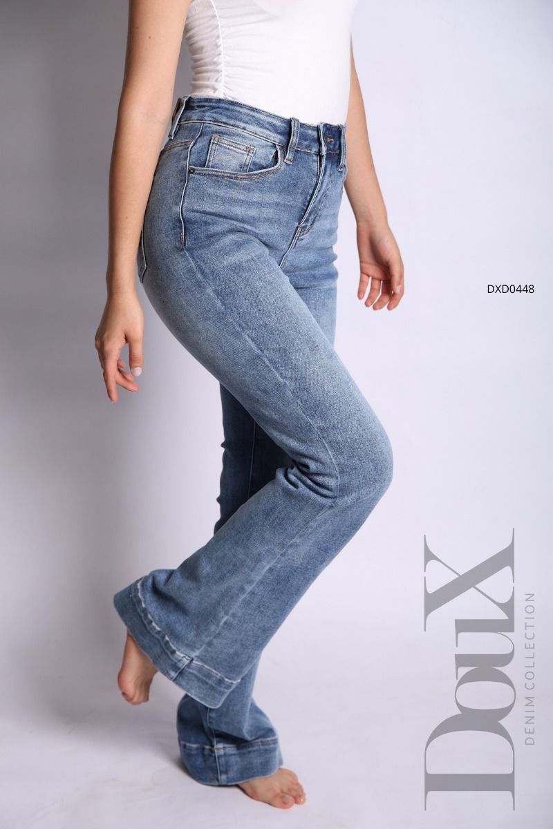Pantalon Mezcilla Corte Flare DouX DXD0448