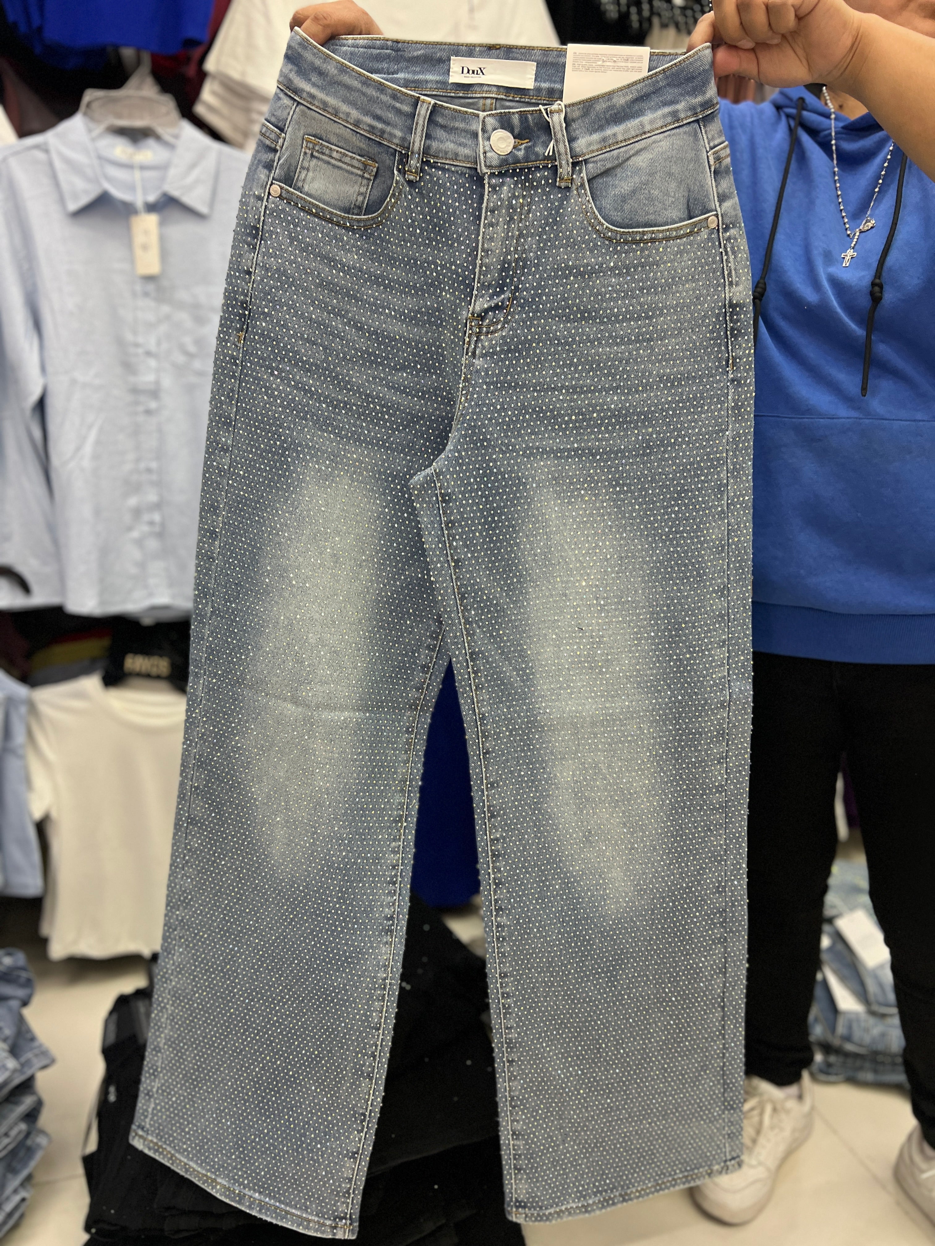 Pantalón Wide Leg Doux Brillos