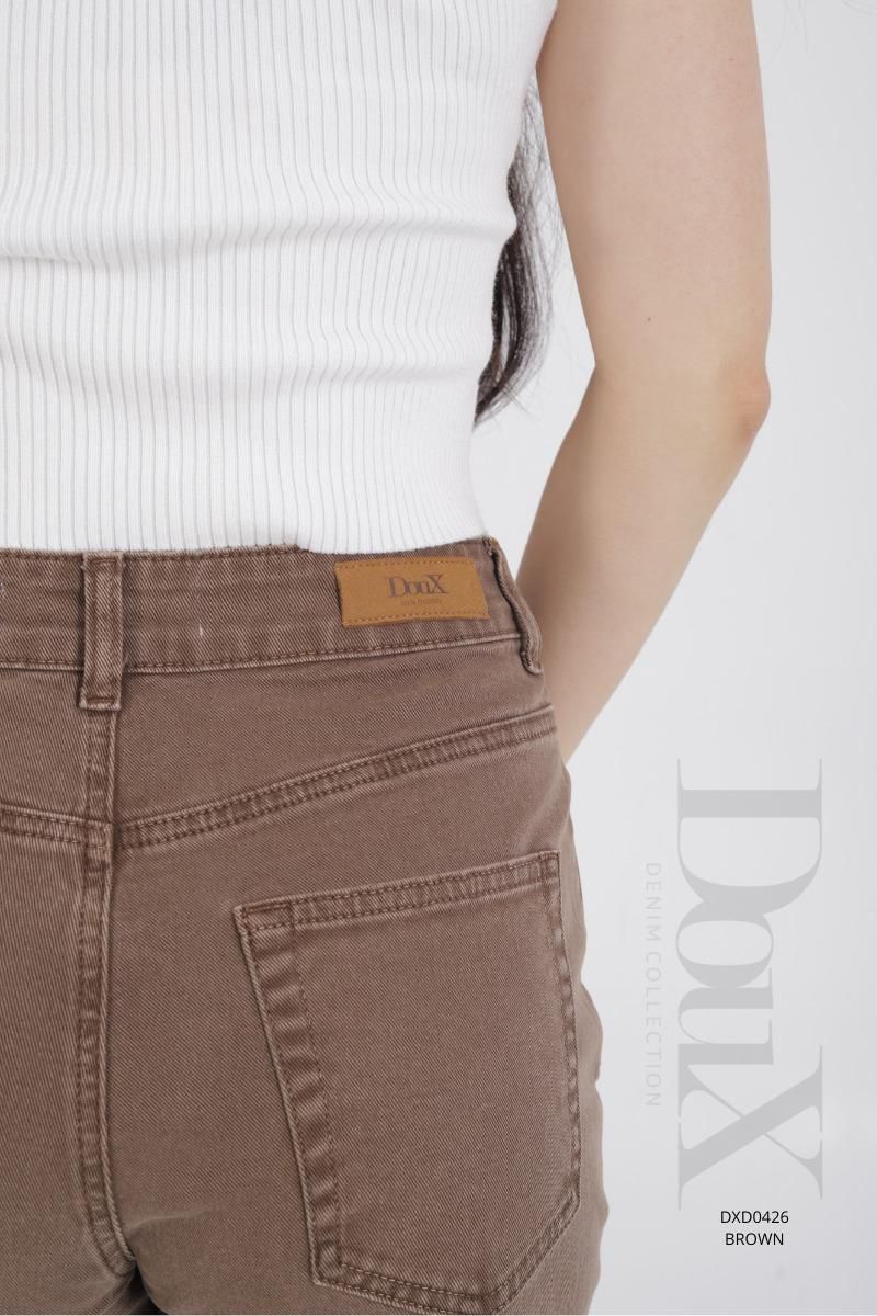 Pantalón Mezclilla Corte Wide Leg Liso DouX DXD0426