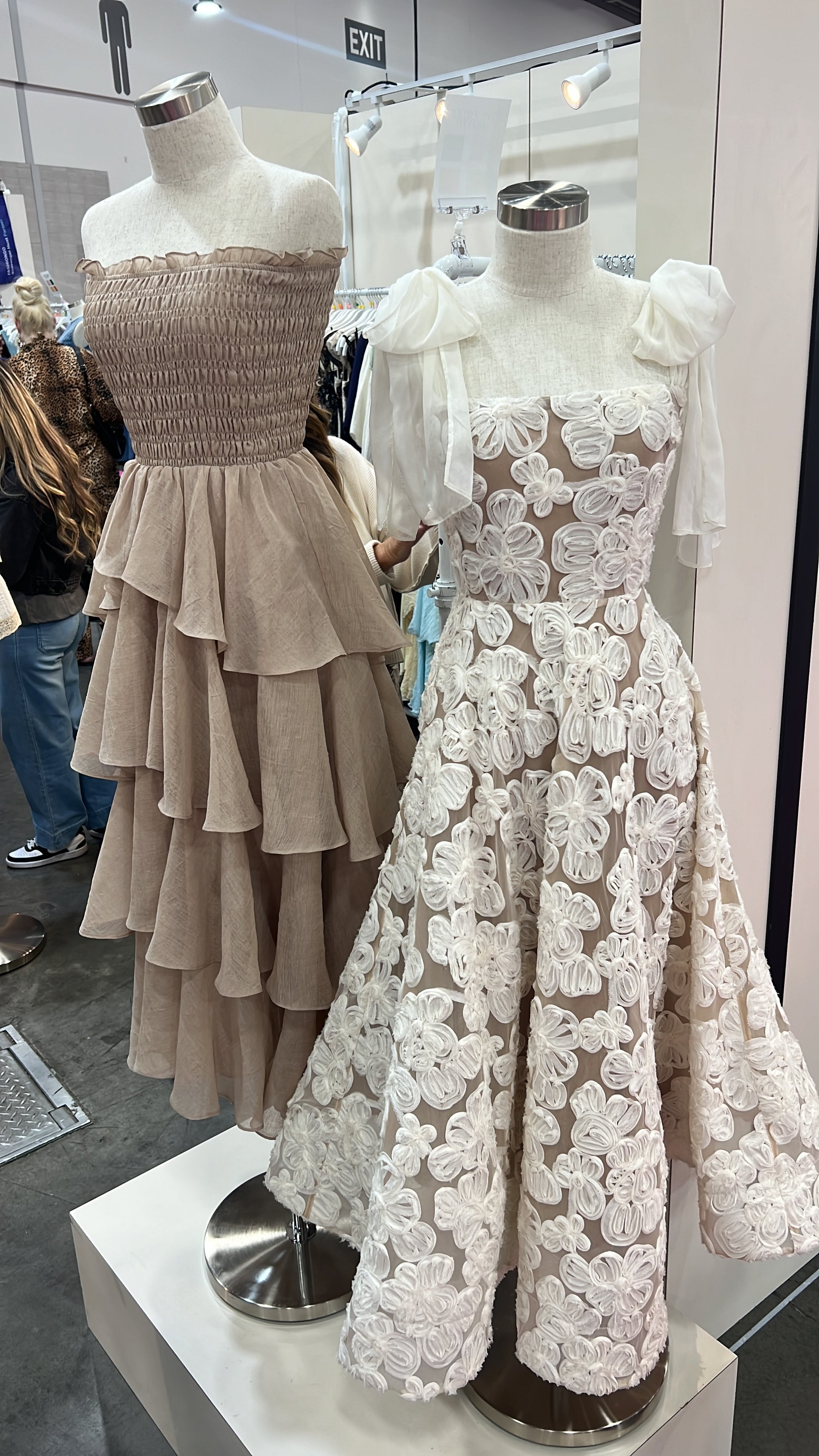 3D Textured Lace Midi Dress Klesis